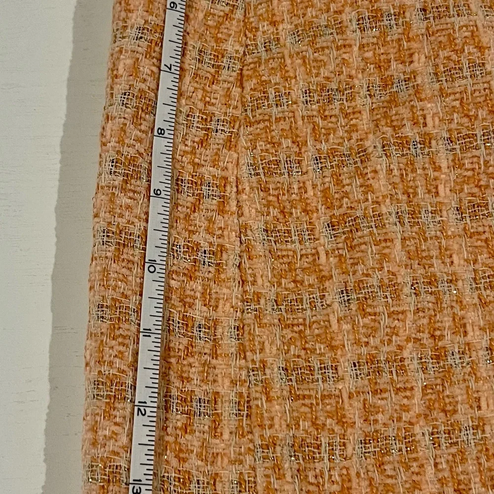 LE LIS peach tweed skirt and blazer NWT - Picture 8 of 8